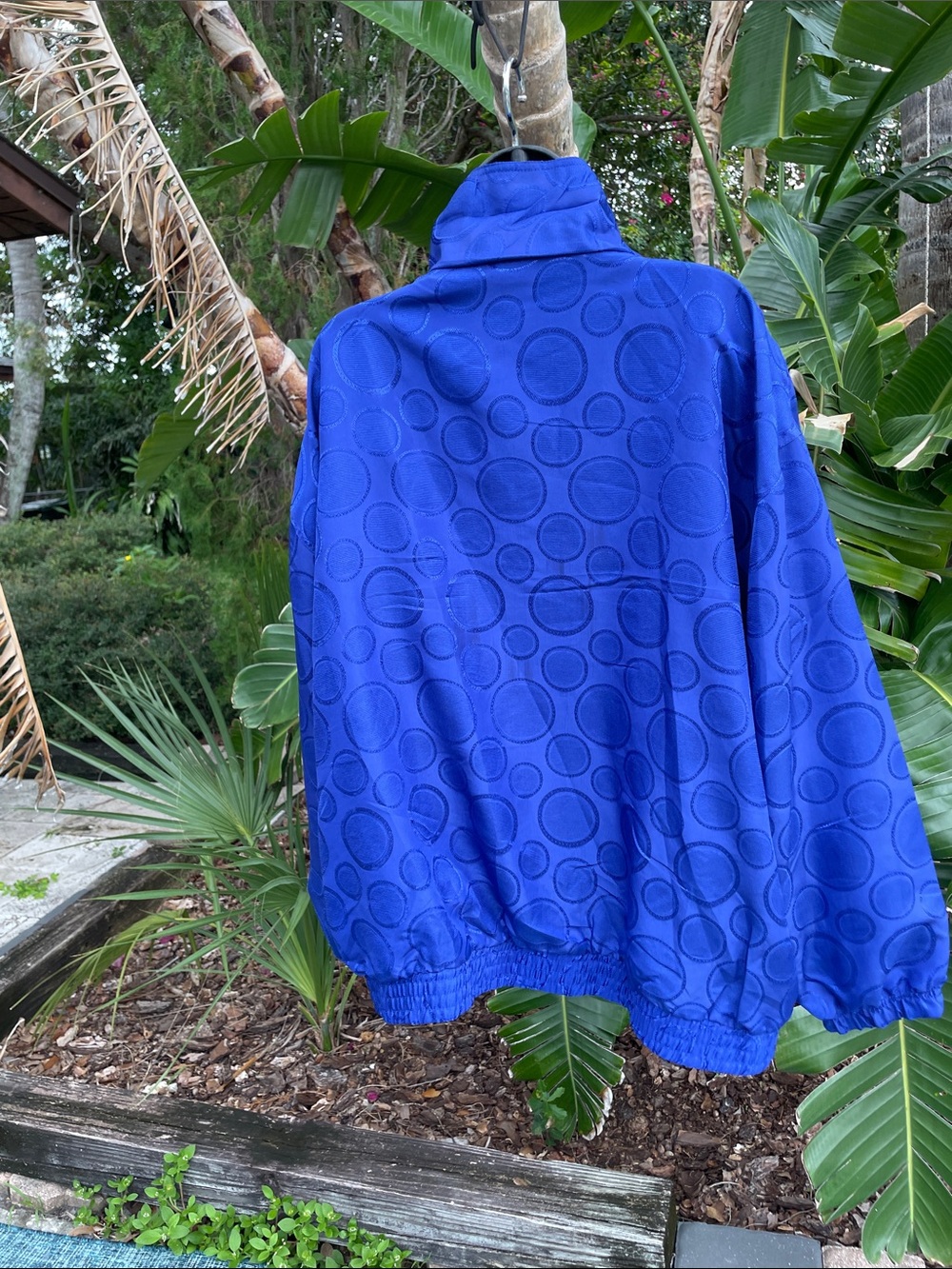 Funnel neck, polkadot, brocade, or Jacard jacket - Picture 4 of 8